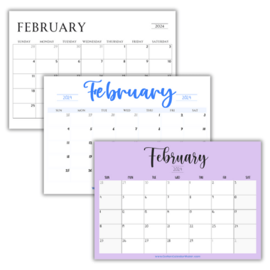 Free Printable Calendars 2025