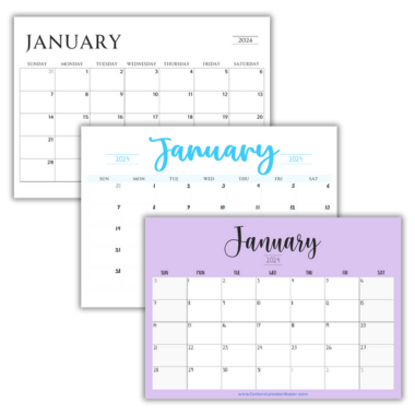 Free Printable Calendars 2025