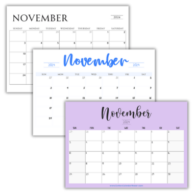 Free Printable Calendars 2024