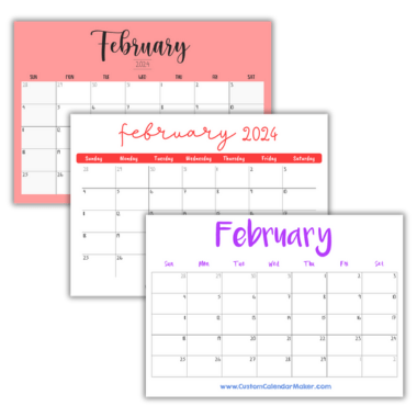 Next month calendars